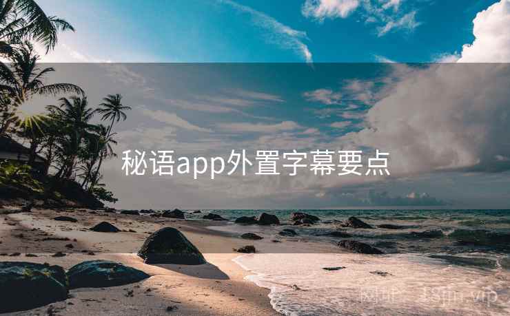 秘语app外置字幕要点